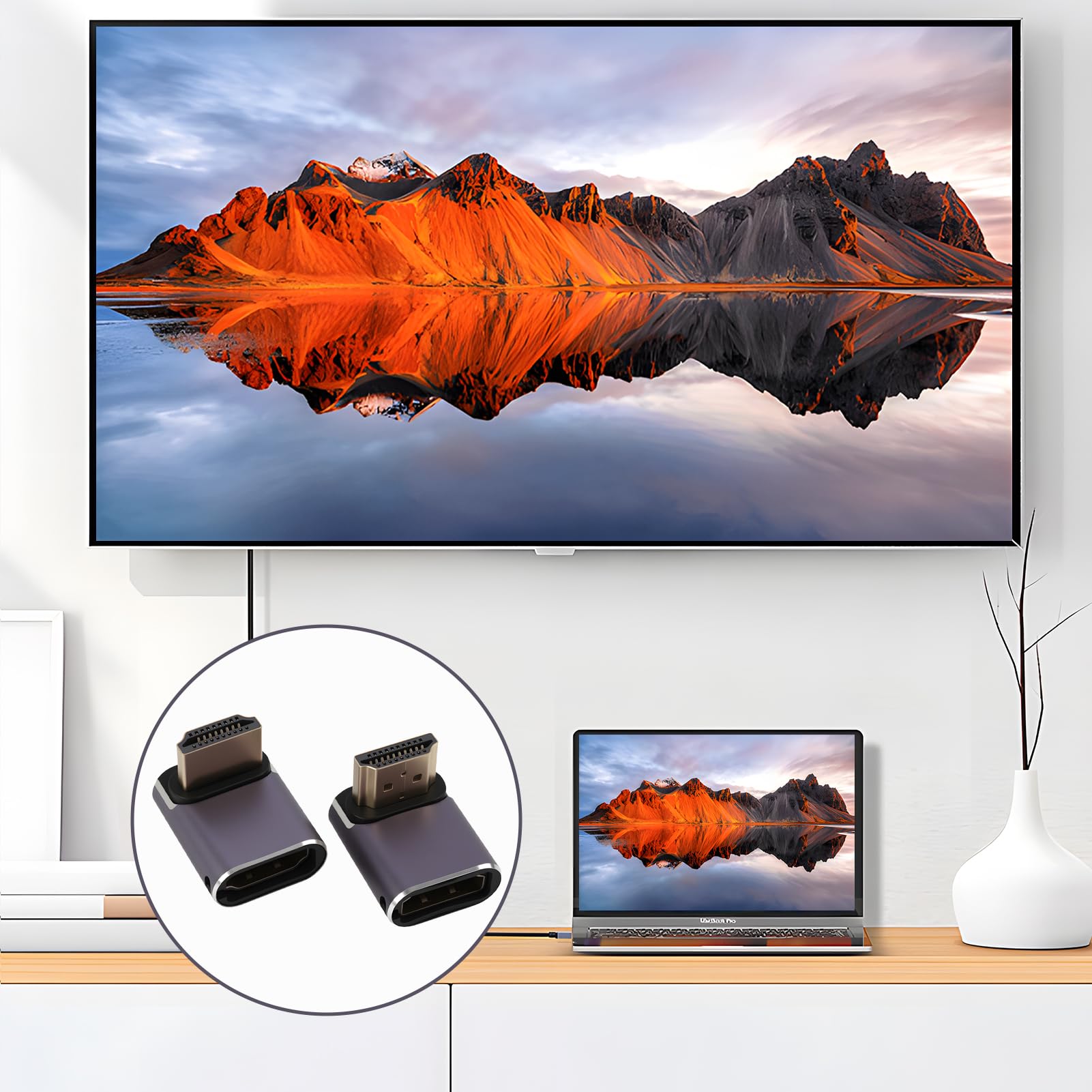 Adattatore HDMI 8k da maschio a femmina, adattatore di estensione HDMI 2.1 da 48 Gbps con indicatore luminoso, per monitor PC PS5, compatibile con HDMI 2.0, 8K@60Hz, 4K@120Hz Adattatore HDMI 8k da maschio a femmina, adattatore di estensione HDMI 2.1 da 48 Gbps con indicatore luminoso, per monitor PC PS5, compatibile con HDMI 2.0, 8K@60Hz, 4K@120Hz