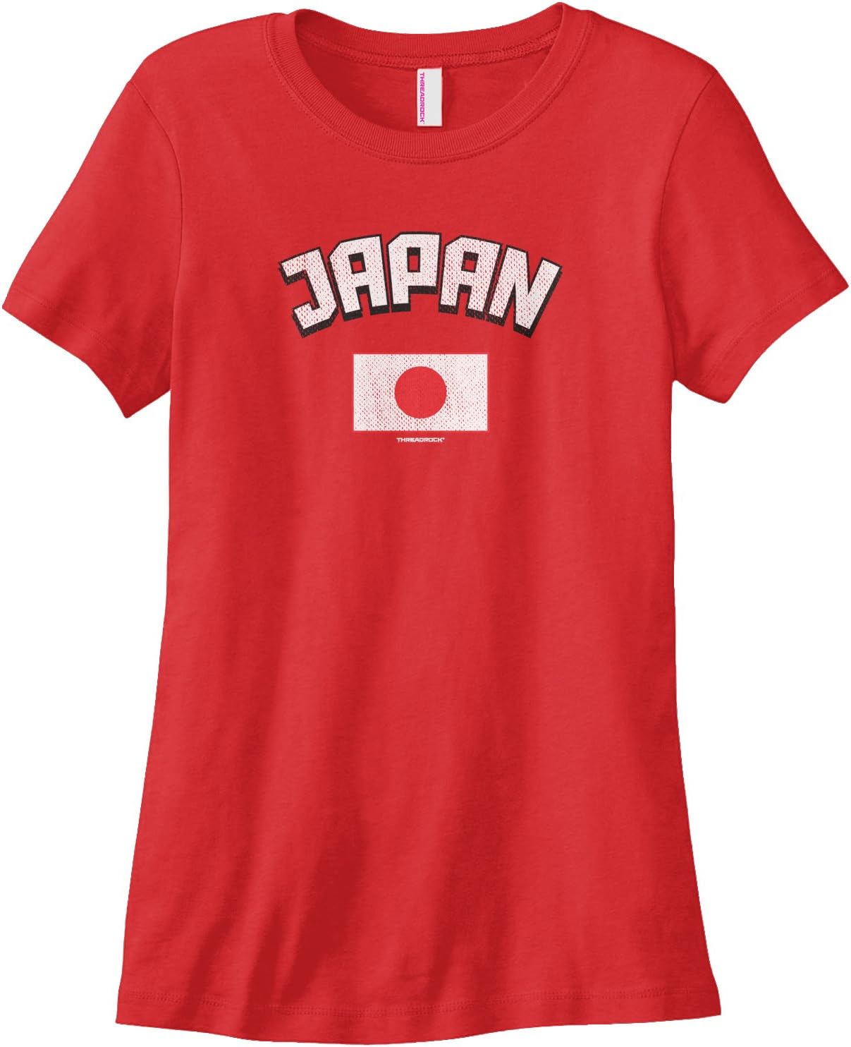 Threadrock Women's Japan Japanese Flag T-Shirt