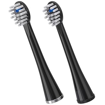 Waterpik Compact Sonic-Fusion Replacement Brush Heads, 2 Count Black
