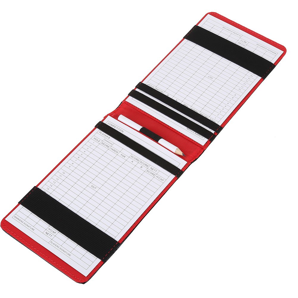 Tbest Titolare di Segnapunti da Golf in Pelle, Porta Carte, Portamonete e Accessori Sportivi con Matita