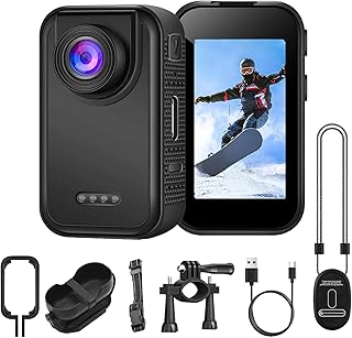 OBEST Mini Sport Camera 1080P with 1.47-inch IPS,Action Camera HD Lens with a 130-degree Wide-Angle Lens,Cat Collar Camera...