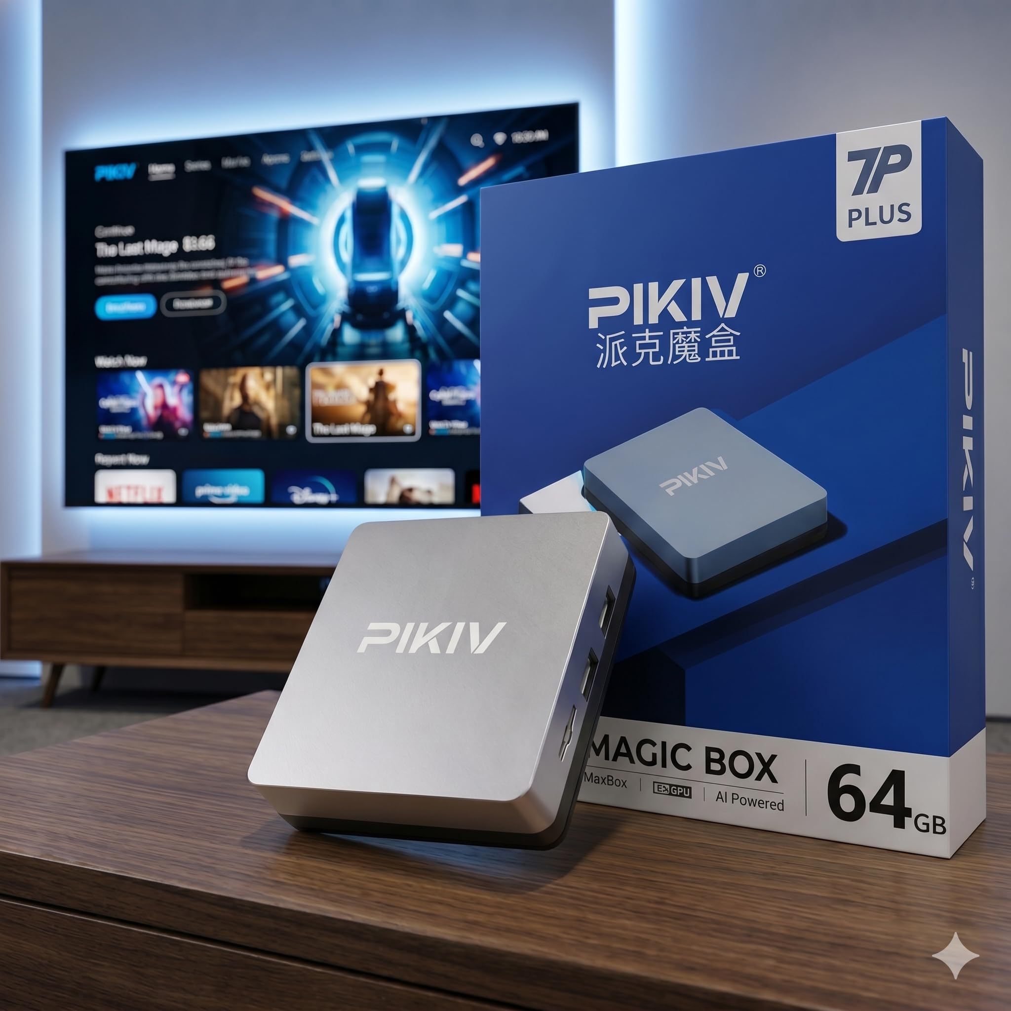 PIKIV 7P PLUS AI MAGIC BOX 本体 Amazon.co.jp: PIKIV BOX 7P PLUS 派克魔盒 真のAI・真の4K対応 4K