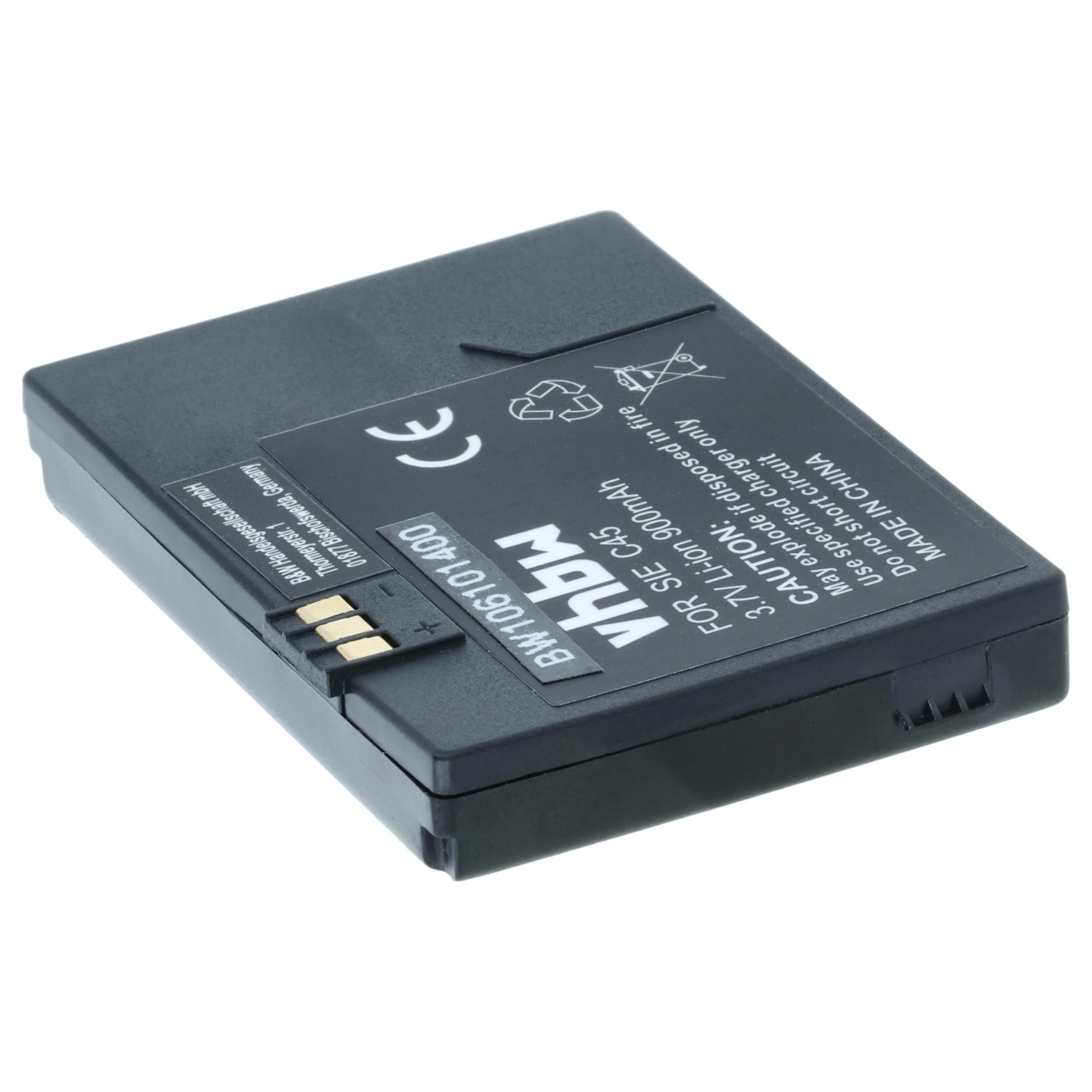 vhbw Akumulator kompatybilny z Siemens MT50 | C45i, C45, M50, A50 telefon komórkowy smartfon (900 mAh, 3,7 V, litowo-jonowy)
