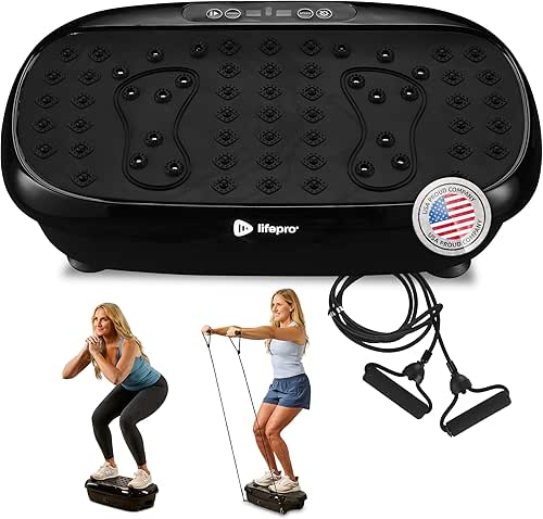 Lifepro HexaPlate Lite Vibration Plate Exercise Machine with Magnetic Acupoints