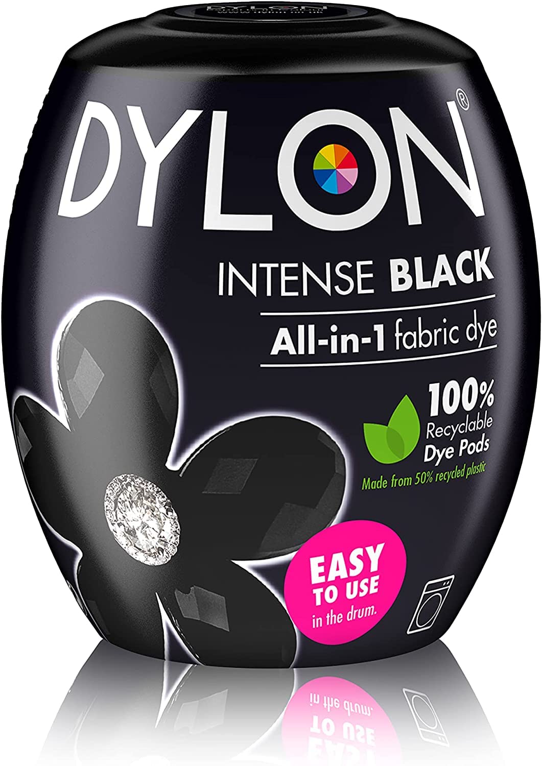 Colorante per tessuti a macchina, colore nero intenso