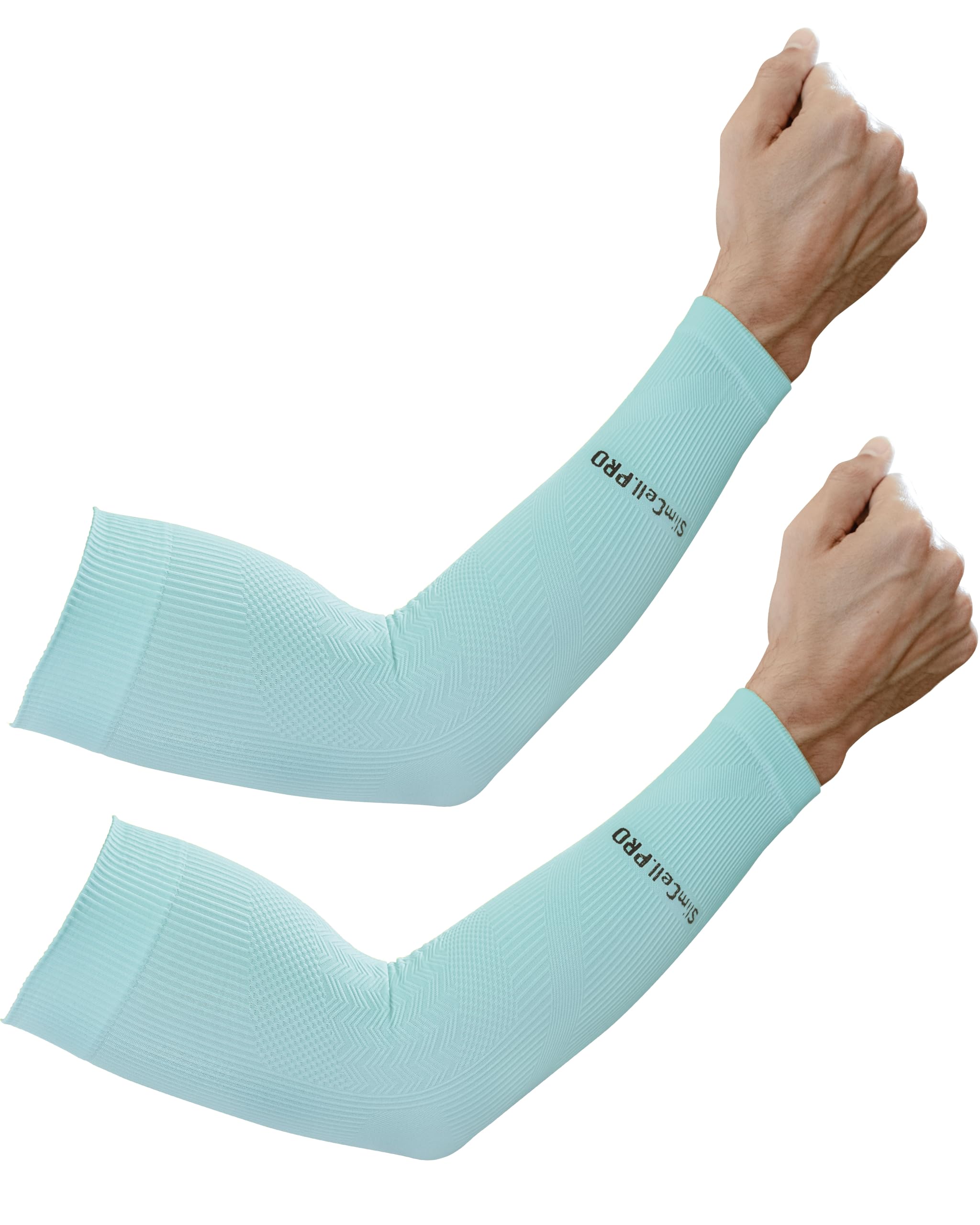 SLIMCELL PRO Manguitos Deportivos Unisex Anti UV Compresion Brazo Running Ciclismo Voleibol