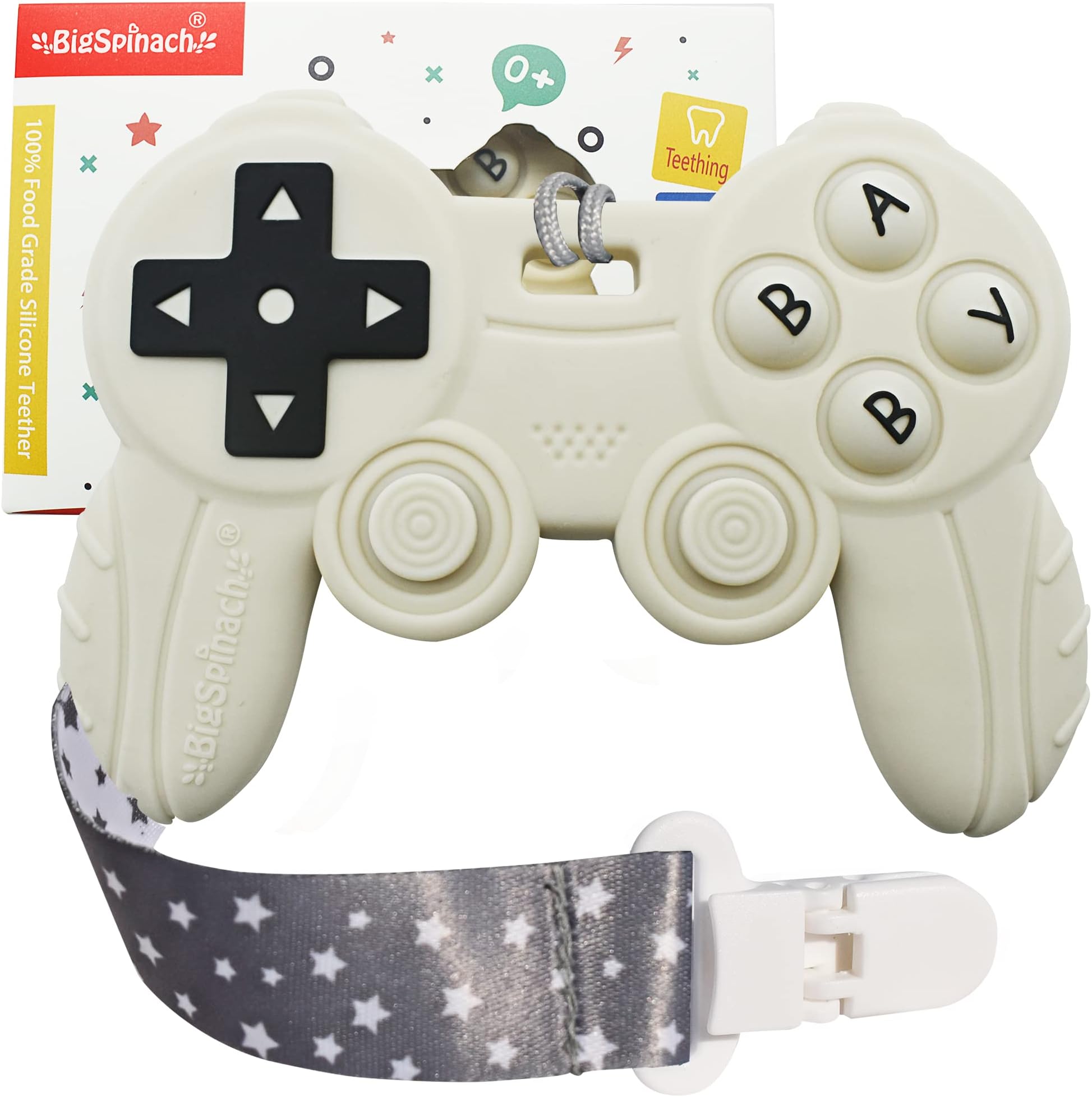 - Cool Remote Game Control Teething Toy for Babies 0-6 6-12 Months,Game Controller Teether for Gamer Parents,Baby's First Valentines Day Gifts,Silicone Remote Chew Toys(White