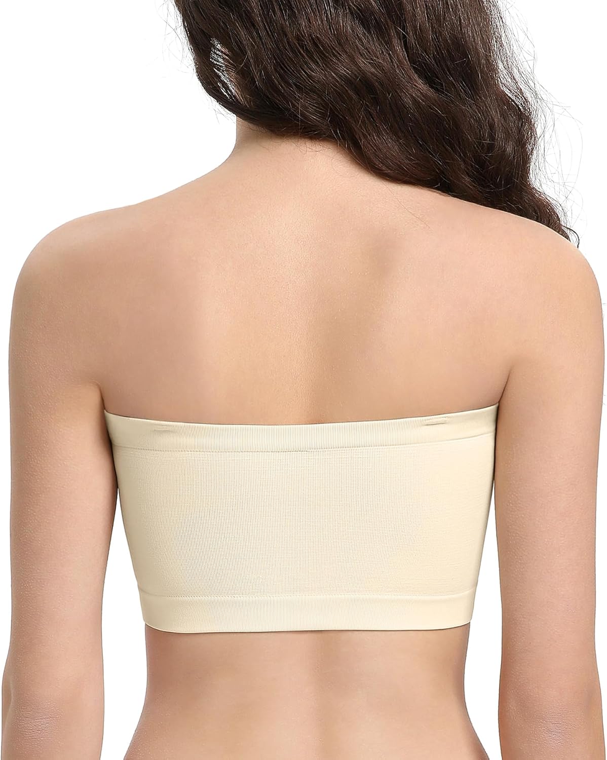 HACI Strapless Bra Wireless No-Slip Seamless Bandeau Tube Top for Women Everyday