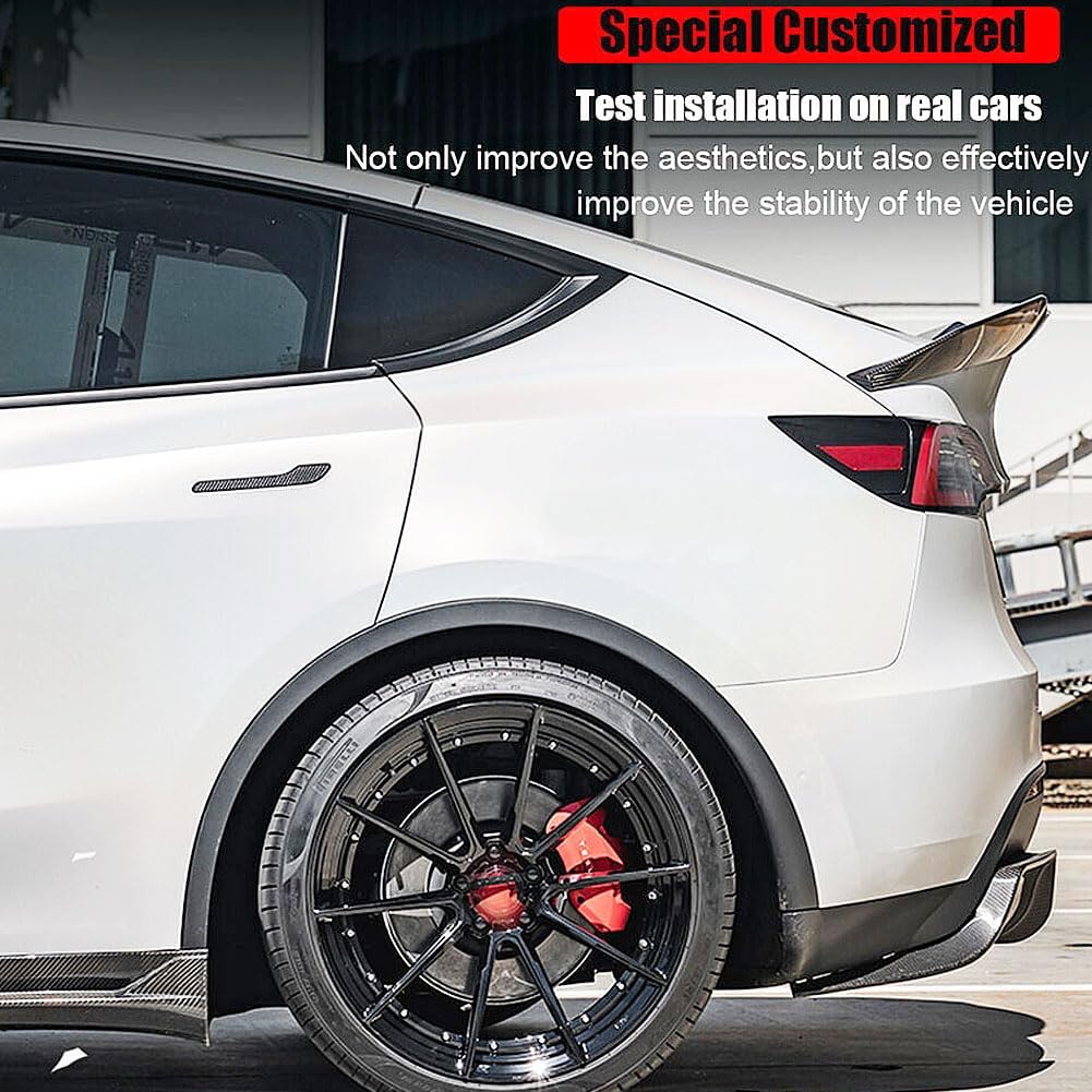 Model Y Carbon Fiber Rear Trunk Spoiler for Tesla Model Y 2019-2021 Sport Utility 4-Door Rear Boot Lid Duckbill Highkick Wing Spoiler Lip Factory Outlet