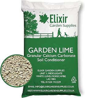 Elixir Gardens Garden Lime Granular Limestone Various Sizes 1kg-25kg | 10kg Bag | Treats over 280sqm