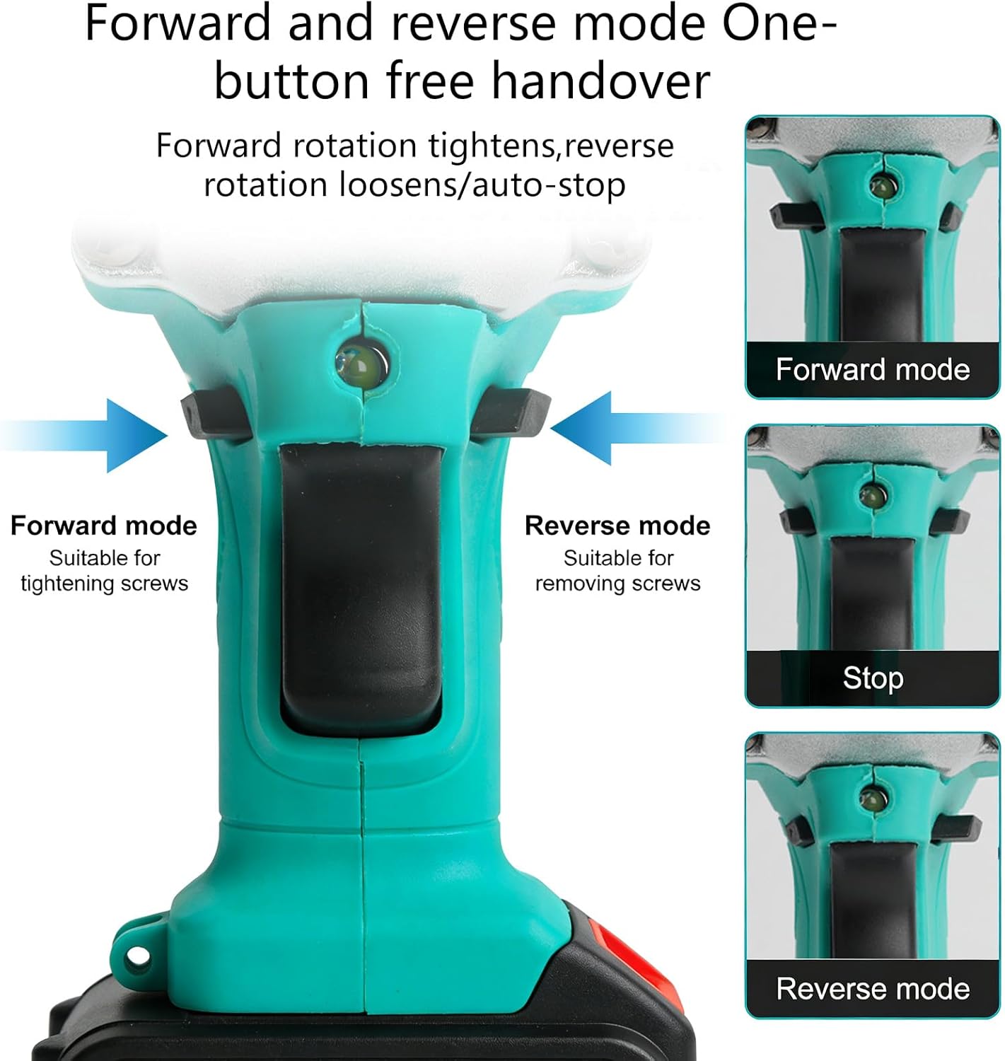 Cordless Brushless Impact Wrench 350NM Torque For 18V Battery 1/4'' Electric Screwdriver With Work Light