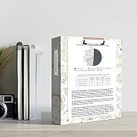 Vista 176 de Ospelelf Mini 3 Ring Binder, 2 Inch, Cute Pink Marble Binder for 5.5" x 8.5" with 5 Tab Dividers, File Folder Labels and Low Profile Clipboards