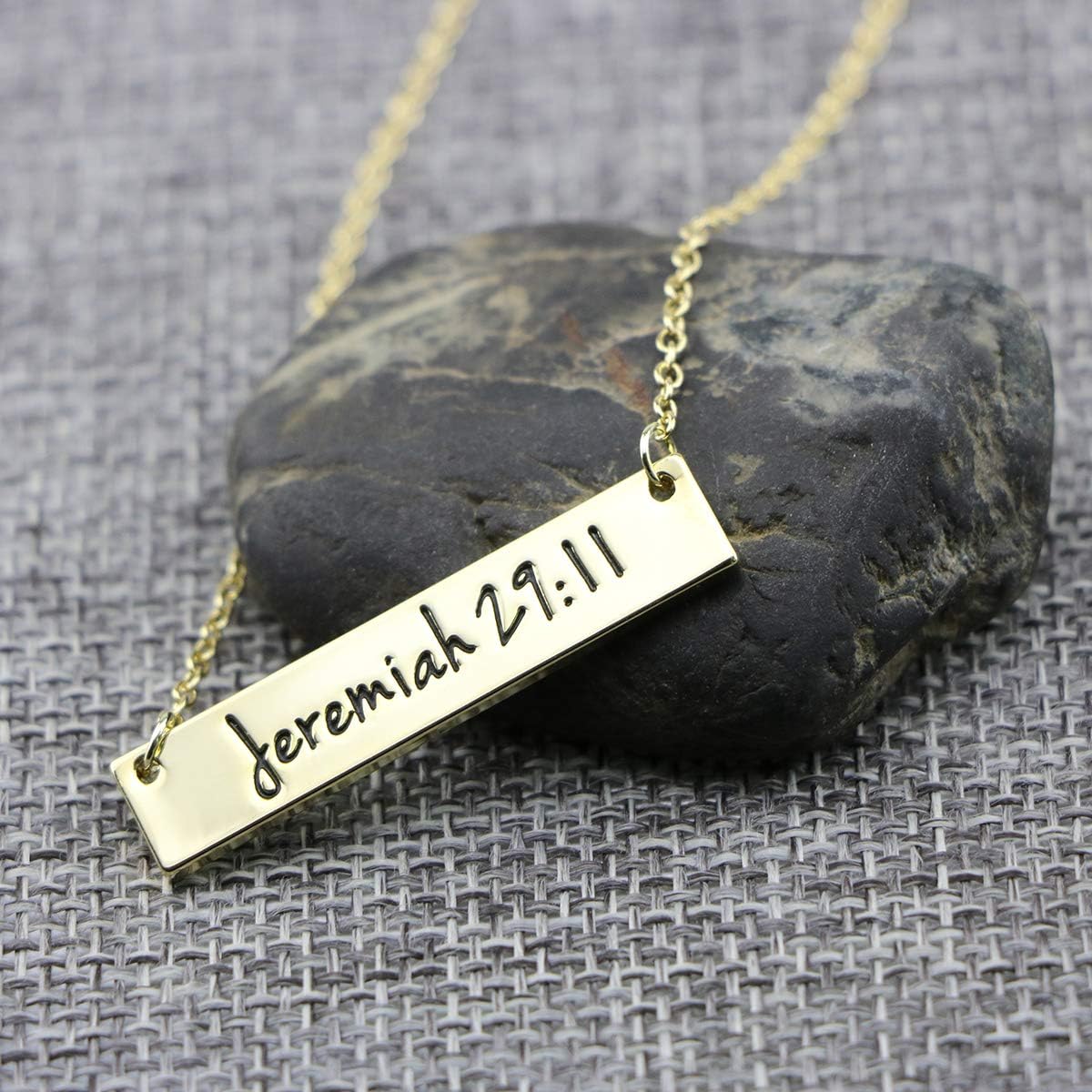 Memgift Christian Bar 𝐍𝐞𝐜𝐤𝐥𝐚𝐜𝐞 Bible Verse Faith Jewelry Baptism Christmas Birthday 𝐆𝐢𝐟𝐭 𝐟𝐨𝐫 𝐖𝐨𝐦𝐞𝐧 - Image 2