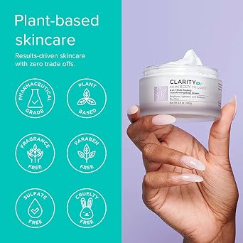 ClarityRx SomeBODY To Love 4-in-1 Anti-Aging Body Cream, Natural Plant-Based Moisturizing Lotion for Brightening, Tightening & Smoothing Dry Skin (3.5 oz)