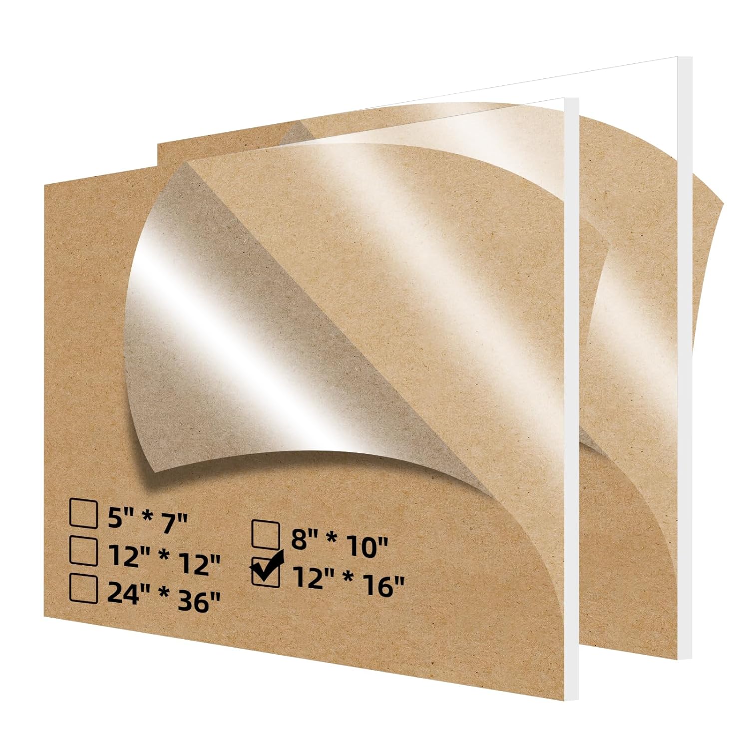 Feuilles Acryliques Transparentes, 52 Pcs 10cm Disque Cercle Circulaire