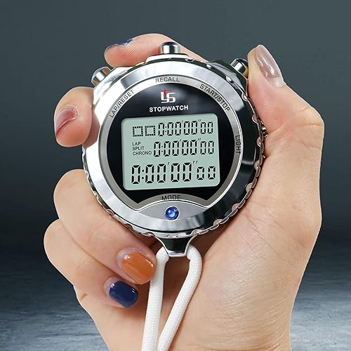 Miniatura 7 de Sports Timer Professional Digital with Calendar Alarm Multi-Handheld Timer for Running