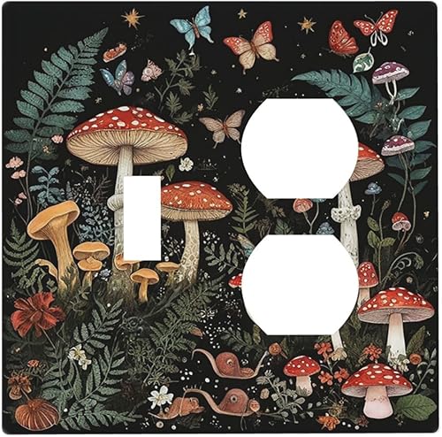 Miniatura 23 de Cubiertas de salida de textura abstracta moderna de mármol líquido Pintura abstracta púrpura Arte de pared Cubiertas de toma 1 banda Interruptor de