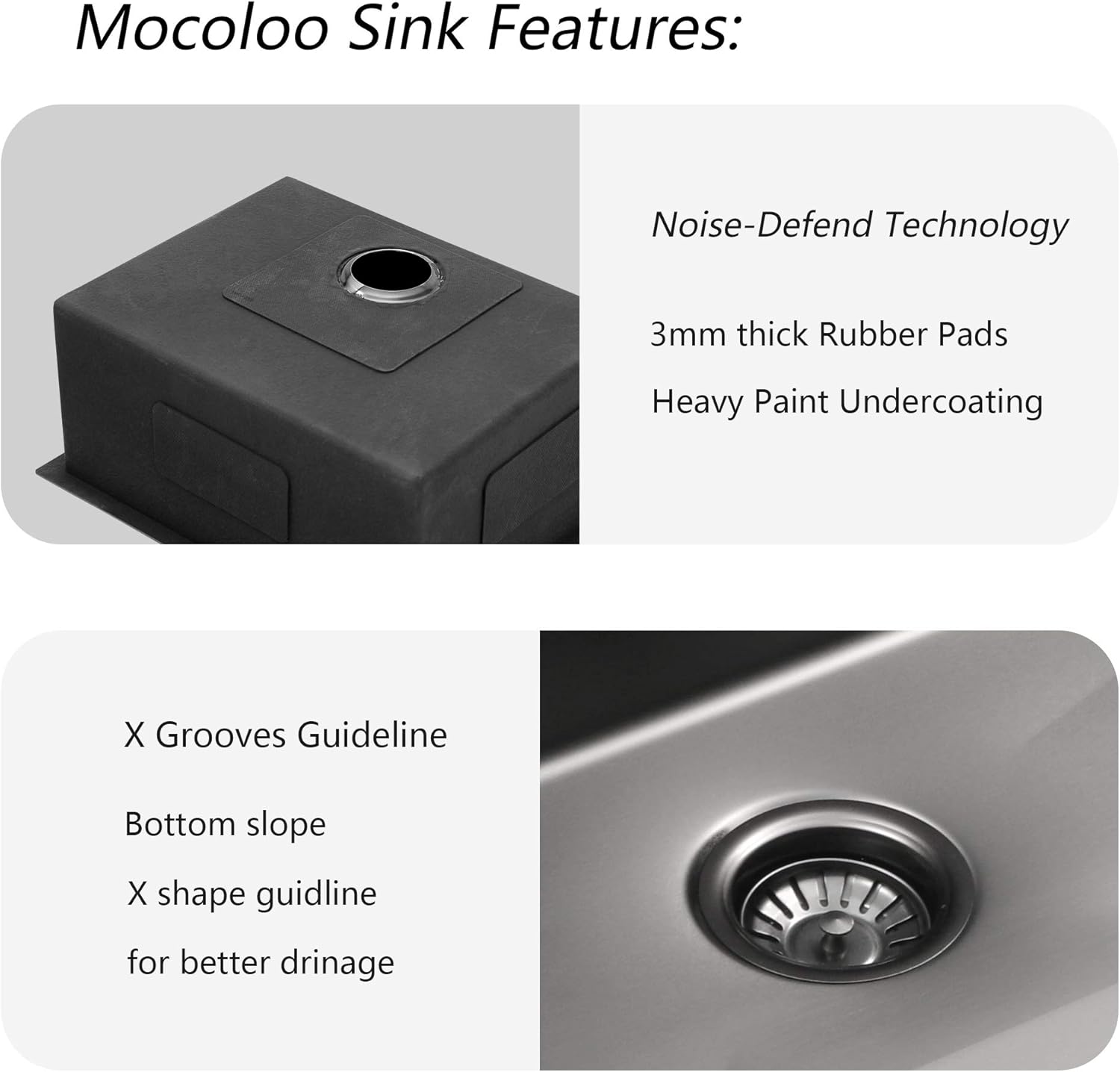 🔥 Cashback up to 70% 23 Inch Undermount Kitchen Sink - Mocoloo 23x18 Gunmetal Black 16 Gauge Stainless Steel 10 inch Deep Single Bowl Kitchen Sink Bar & Prep sinks with Offset drain Tight Radius Round Corner Limited Stock 23 Inch Undermount Kitchen Sink - Mocoloo 23x18 Gunmetal Black 16 Gauge Stainless Steel 10 inch Deep Single Bowl Kitchen Sink Bar & Prep sinks with Offset drain Tight Radius Round Corner