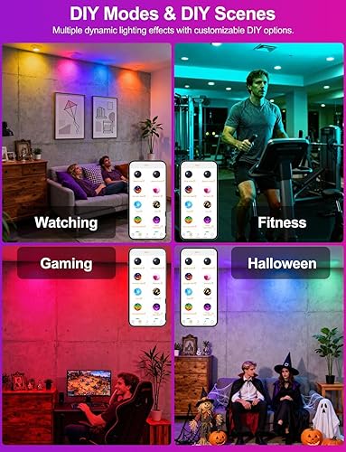 Miniatura 6 de ILC Bombilla LED BR30, bombillas de inundación Alexa, compatible con dispositivo Echo requerido por Alexa, equivalente a 70 W, cambio de color,