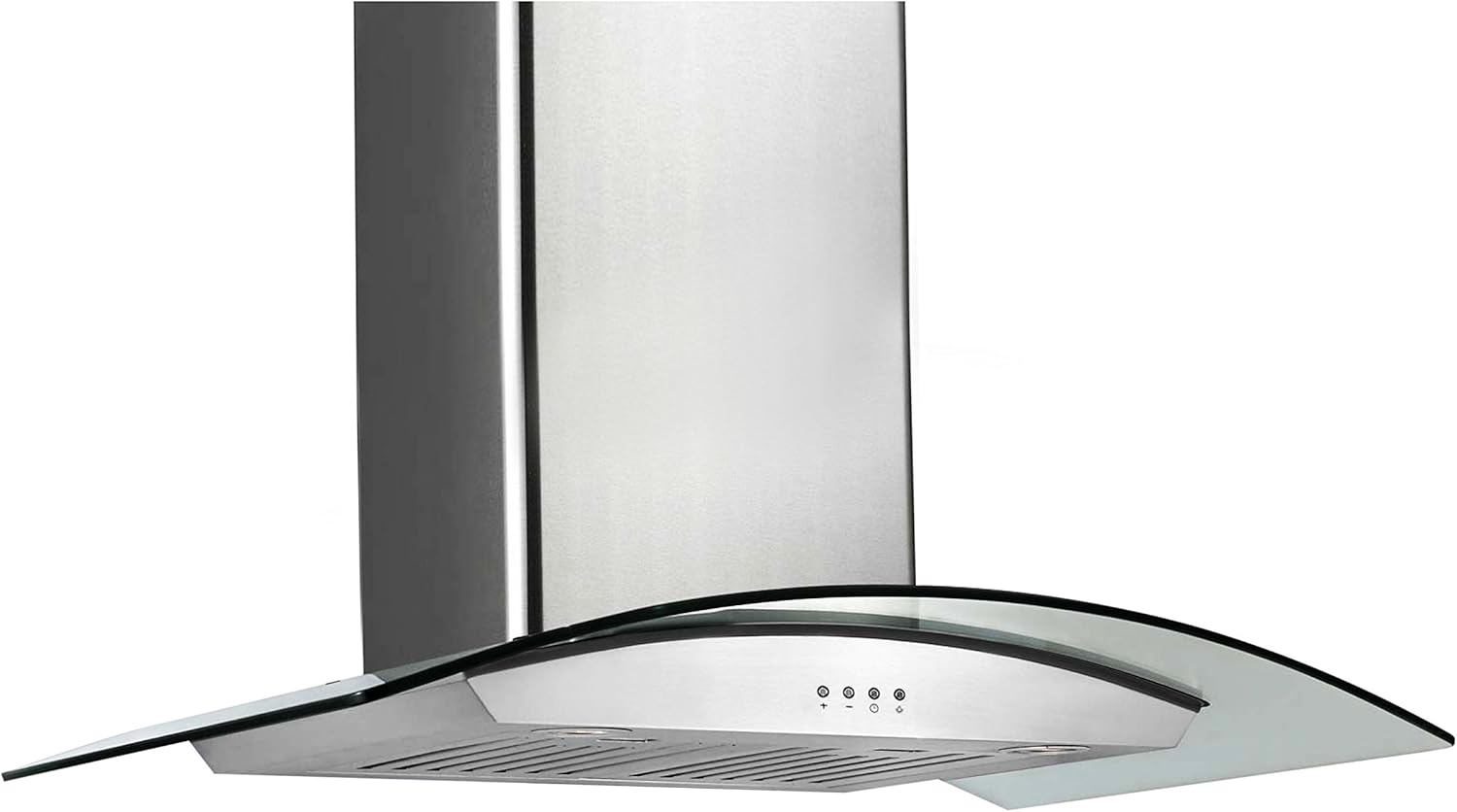Ancona AN0111-3604 Tornado II 36" 600 CFM Ducted Wall Mount Glass Canopy Range Hood in Stainless Steel