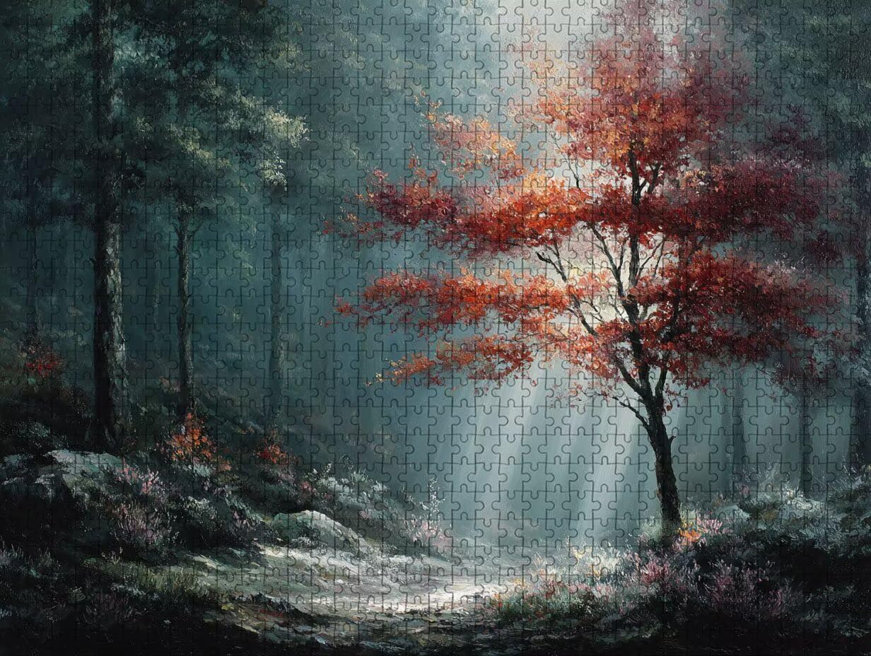 Arbre Puzzle 2000 pièces Adultes, Puzzle Bois 99x70cm, Adultes Jeu éducatif Défi énigme avec Une Boîte d'emballage Exquise, Jeu Relaxant Détente Collection, Cadeau Fille, Decoration, (Planter) P-1634