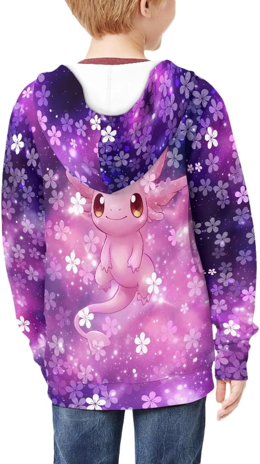 Girls Zip Up Hoodie 6-16 T Long Sleeve Hooded Sweatshirt with Pockets Xmas Halloween Thanksgiving Outfit