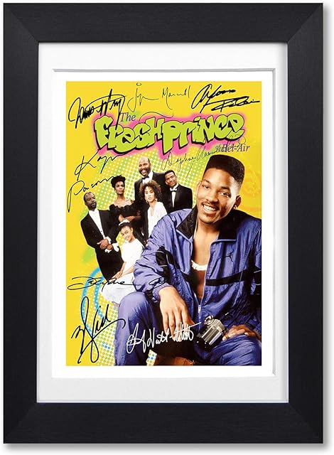 The Fresh Prince Of Bel-Air Cast Signed Autograph Signature Autographed A4 Poster Photo Print Photograph Artwork Wall Art Picture TV Show Series Season DVD Boxset Memorabilia Gift Will Smith (POSTER ONLY)