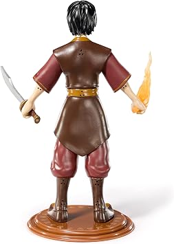 BendyFigs The Noble Collection Avatar Zuko - Noble Toys 19cm Bendable Posable Collectible Doll Figure With Stand and Mini Accessory