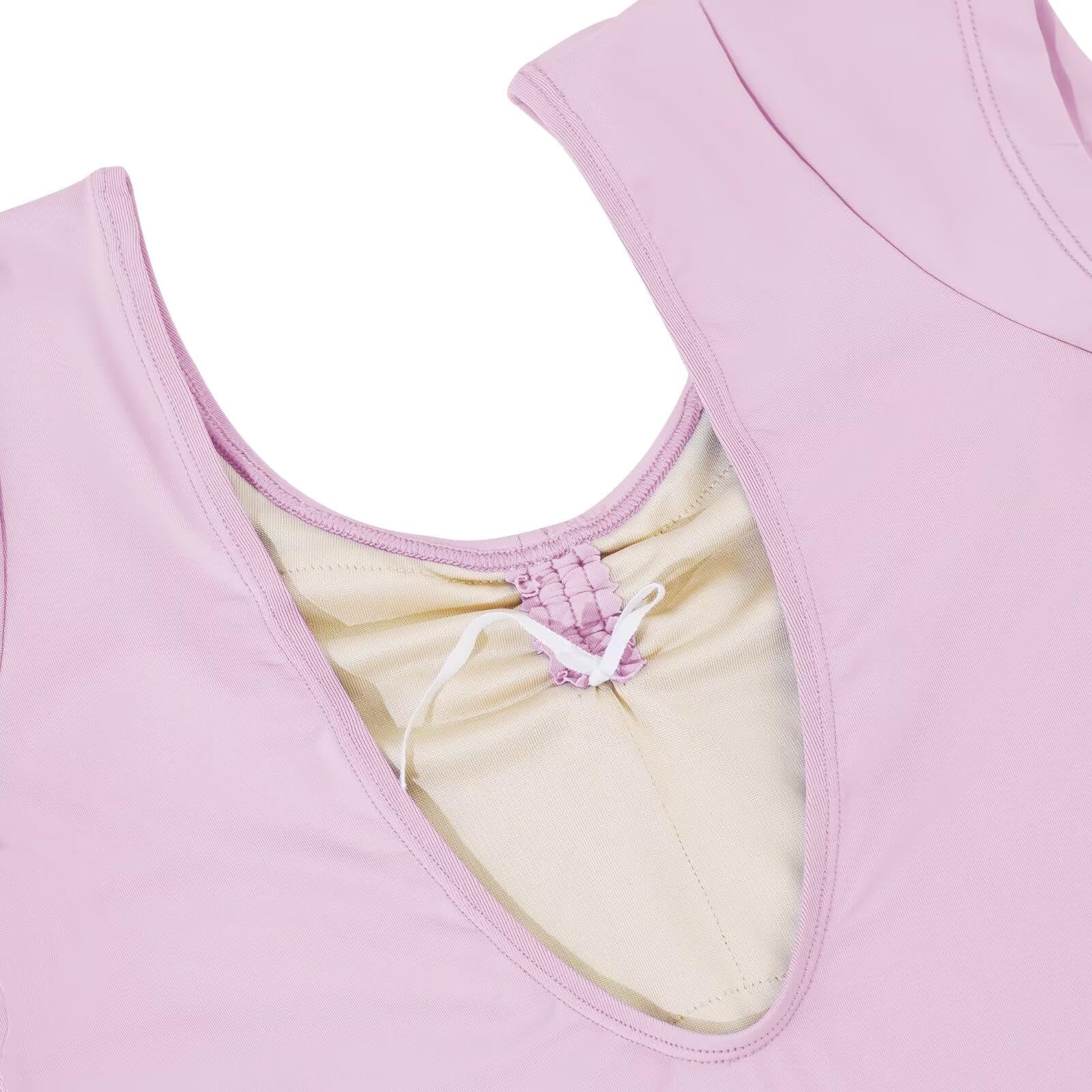 Ballett Body, Erwachsene Kurzarm V-Ausschnitt Tanzbody Ballett Trikotsfur Damen