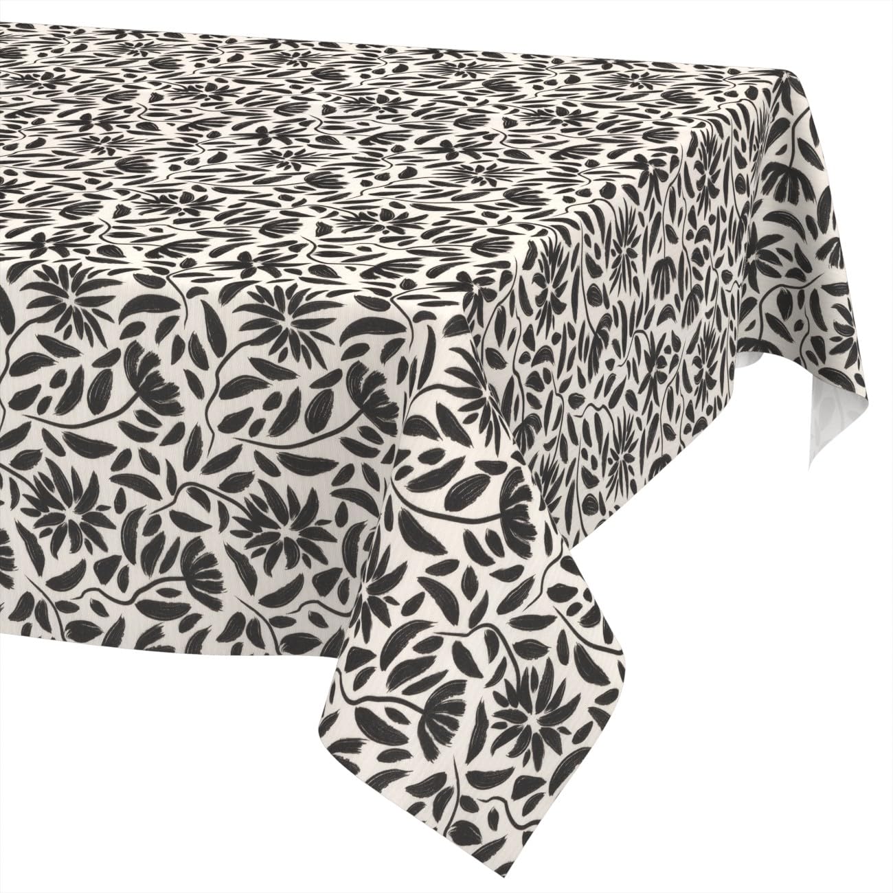 Nappe de table lavable Gaia 140x240 cm effet lotus anti-tache rectangulaire