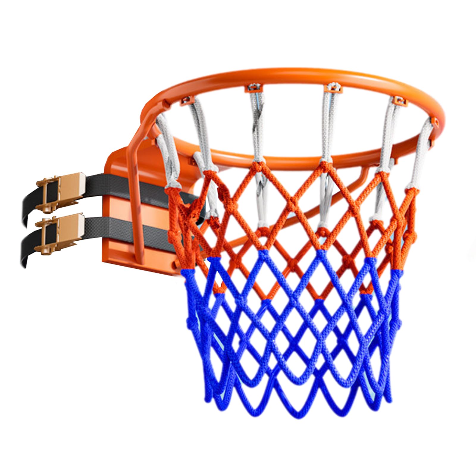 Canasta de Baloncesto de Pared Desmontable Portátil con Correas Ajustables