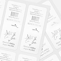 Vista 6 de 25 PCS Personalized Mint to be Tic Tac stickers for Party Favors in Gold, Silver or Rose Gold, Custom Wedding favor mint labels for mini tic tac