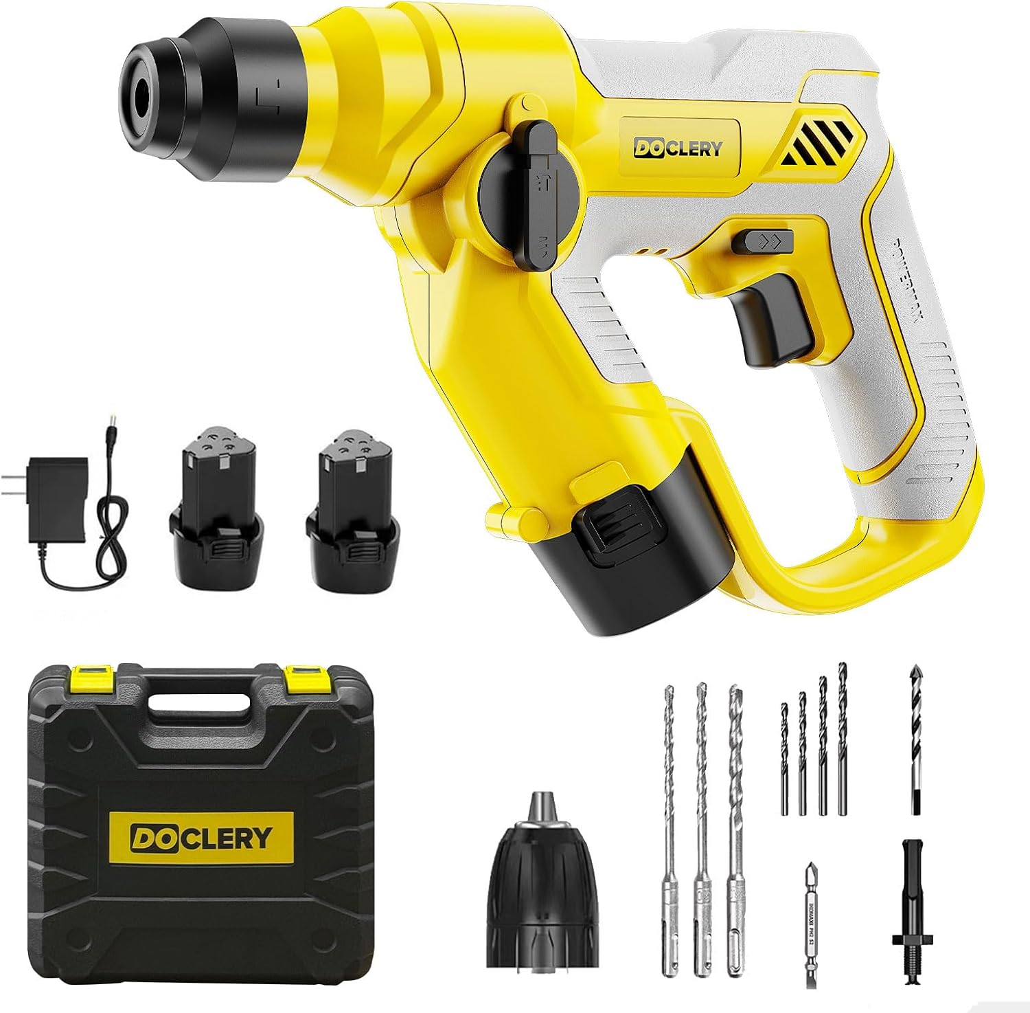 Doclery HighPower 11/4" SDSPlus Mini Hammer Drill 7.5 AMP with