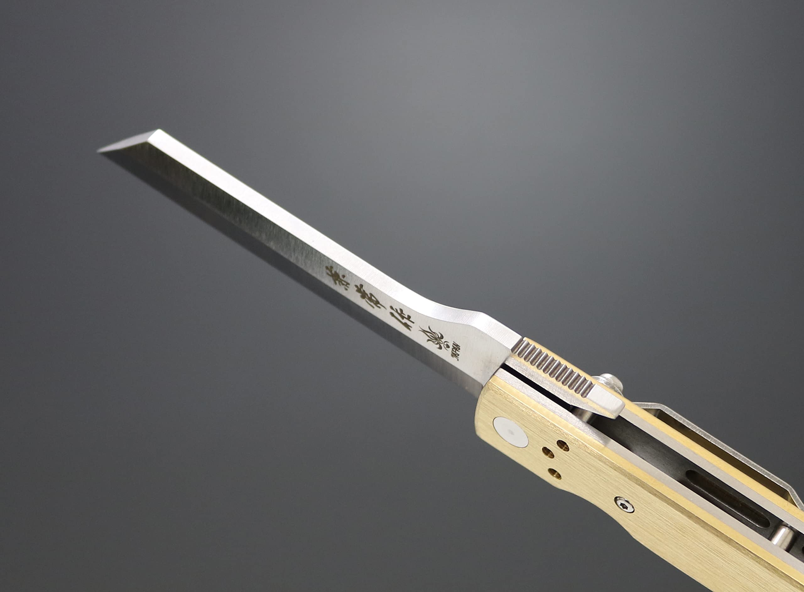 Amazon.com: Kanetsune KB-561 Brushed Brass Linerlock Folding