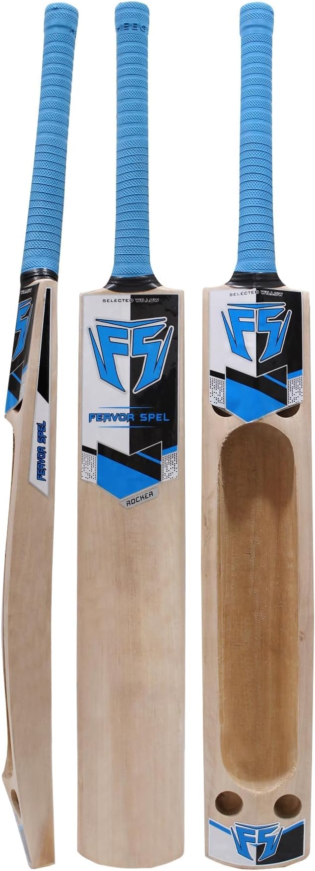Stunning Gully 1.0 Scoop Design Kashmir Willow Cricket Bat (Size : 35 | Double Blade)