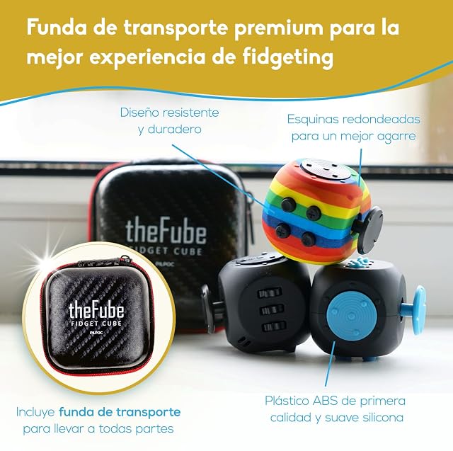 Foto 5 de 6 de PILPOC theFube Cubo Antiestrés Fidget Cube - Juguetes Sensoriales Adultos y Niños