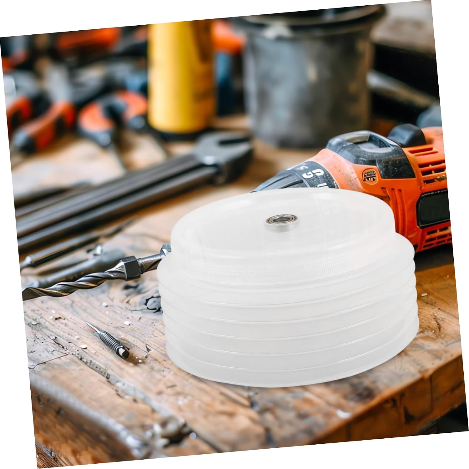 Drill Dust Collector Ash Bowl Dust Bowl for Hole Saw Elastic Sealing Easy Operate Electric Drill Accessory Cover Hole Saw Accessories Versatile Improvement