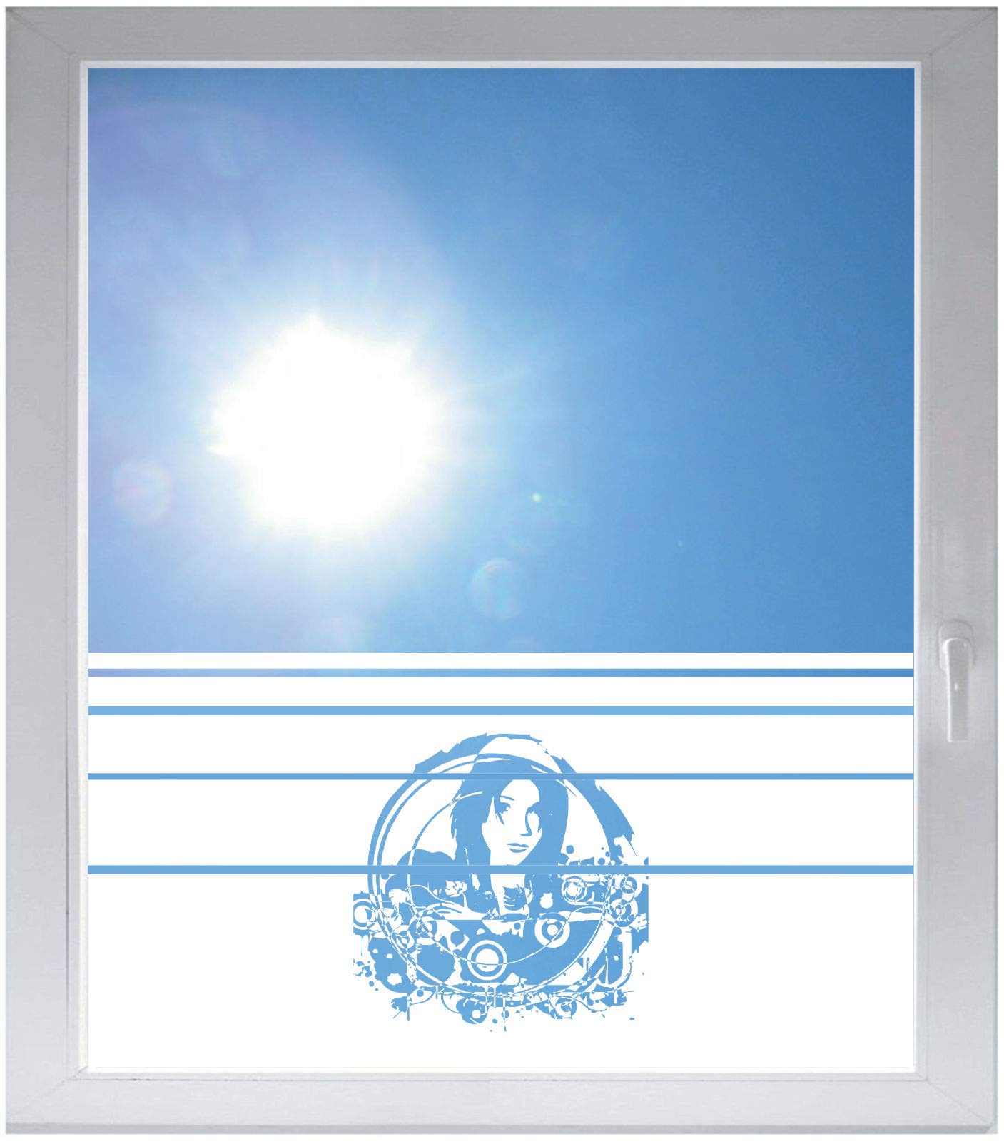 Film décoratif pour fenêtre haut de gamme aspect verre dépoli satiné E458