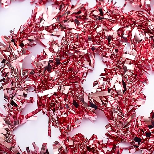 Miniatura 5 de Anderson's 1- Guirnalda retorcida de oropel color metálico de 10.16 cm x 7.62 m (4 pulgadas de ancho x 25 pies de largo).