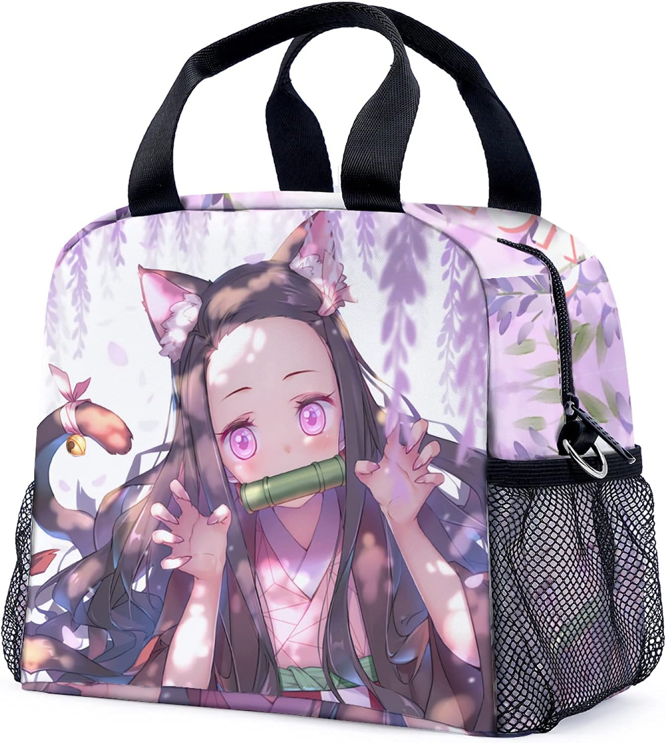 IXUNFOC Anime Lunch Box, Girls Reusable Lunch Box Durable Adults Lunch Bag Bento Box