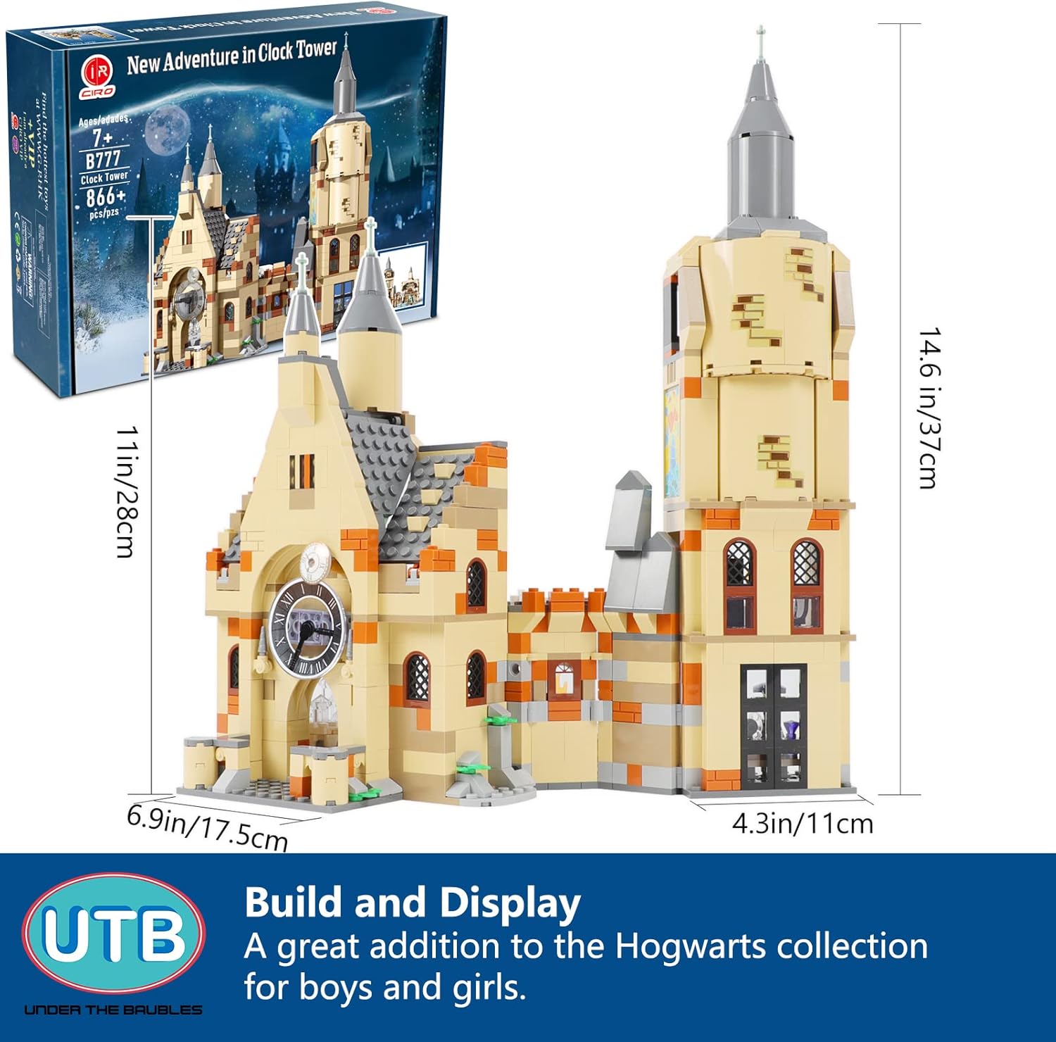 Best Cyber Deals 🔥 EDUCIRO Harry Castle Potter Building Kit with Clock Tower and Great Hall, Cool Collectible Toy for Age 14+ Adults, 866 Pieces Flash Sale Buy 1 get 1 EDUCIRO Harry Castle Potter Building Kit with Clock Tower and Great Hall, Cool Collectible Toy for Age 14+ Adults, 866 Pieces