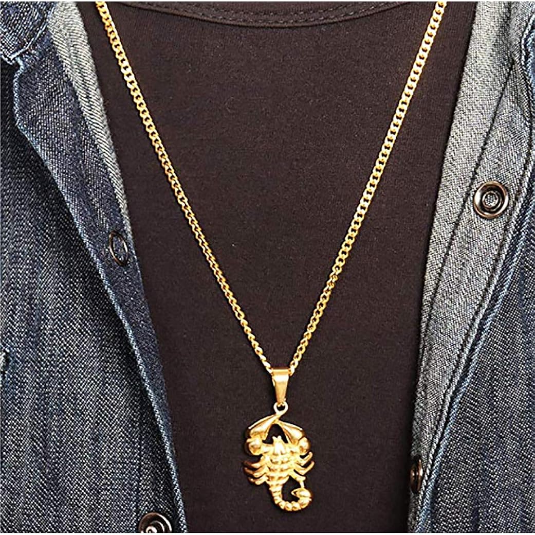 Buy Gold Scorpion Pendant Necklace 
