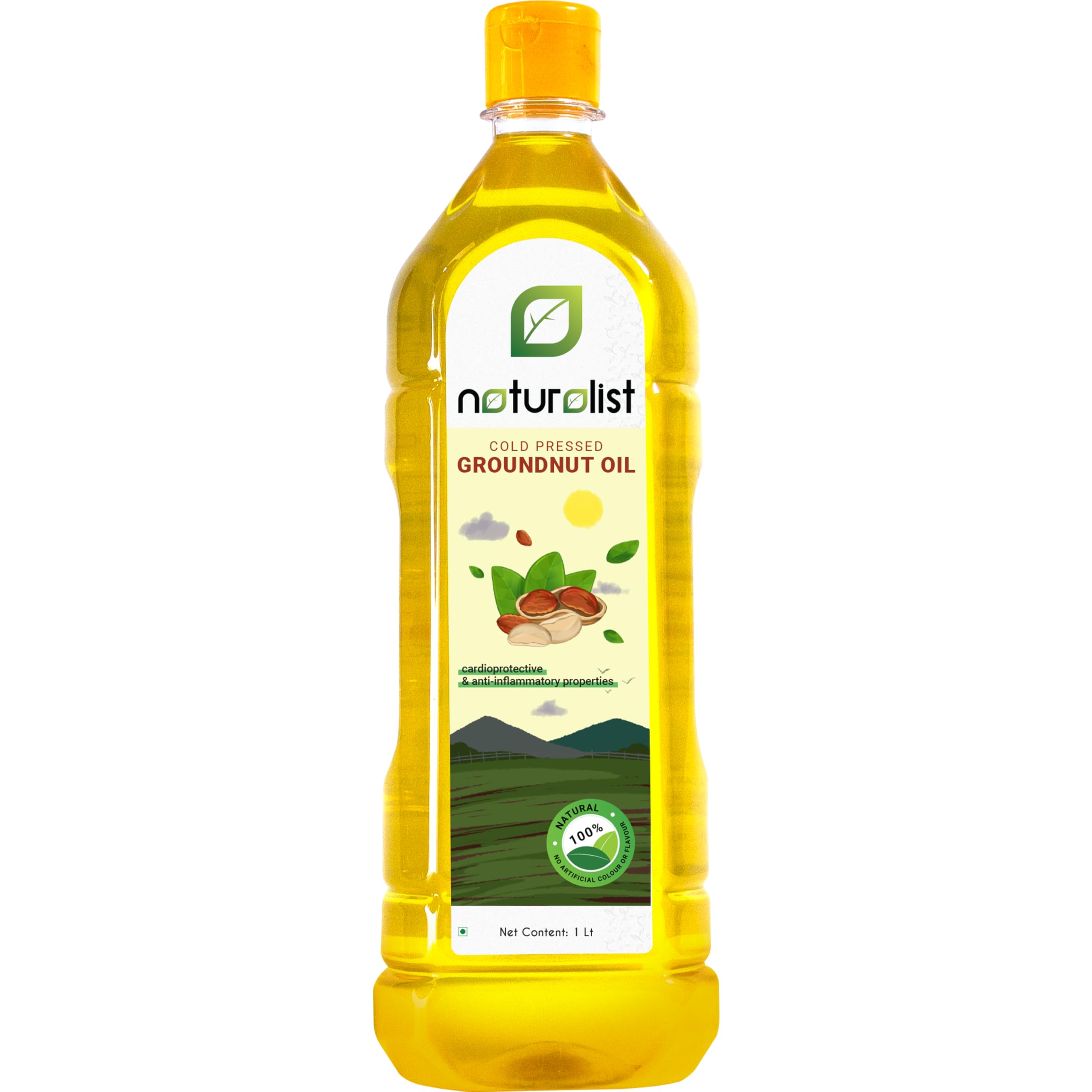 Naturalist 1L Cold Pressed Groundnut/Peanut Oil for Cooking (Chekku/Ghani/Virgin Oil) | Unrefined | 100% Natural | Chemical-Free | Edible Oil- 1 Litre (B09XWDJ2RK) Amazon Price History, Amazon Price Tracker