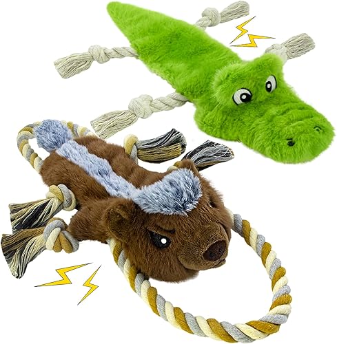 Juguetes interactivos para perros, juguete chirriante para perros grandes. Juguete de peluche para cachorros, perros pequeños, medianos y grandes,