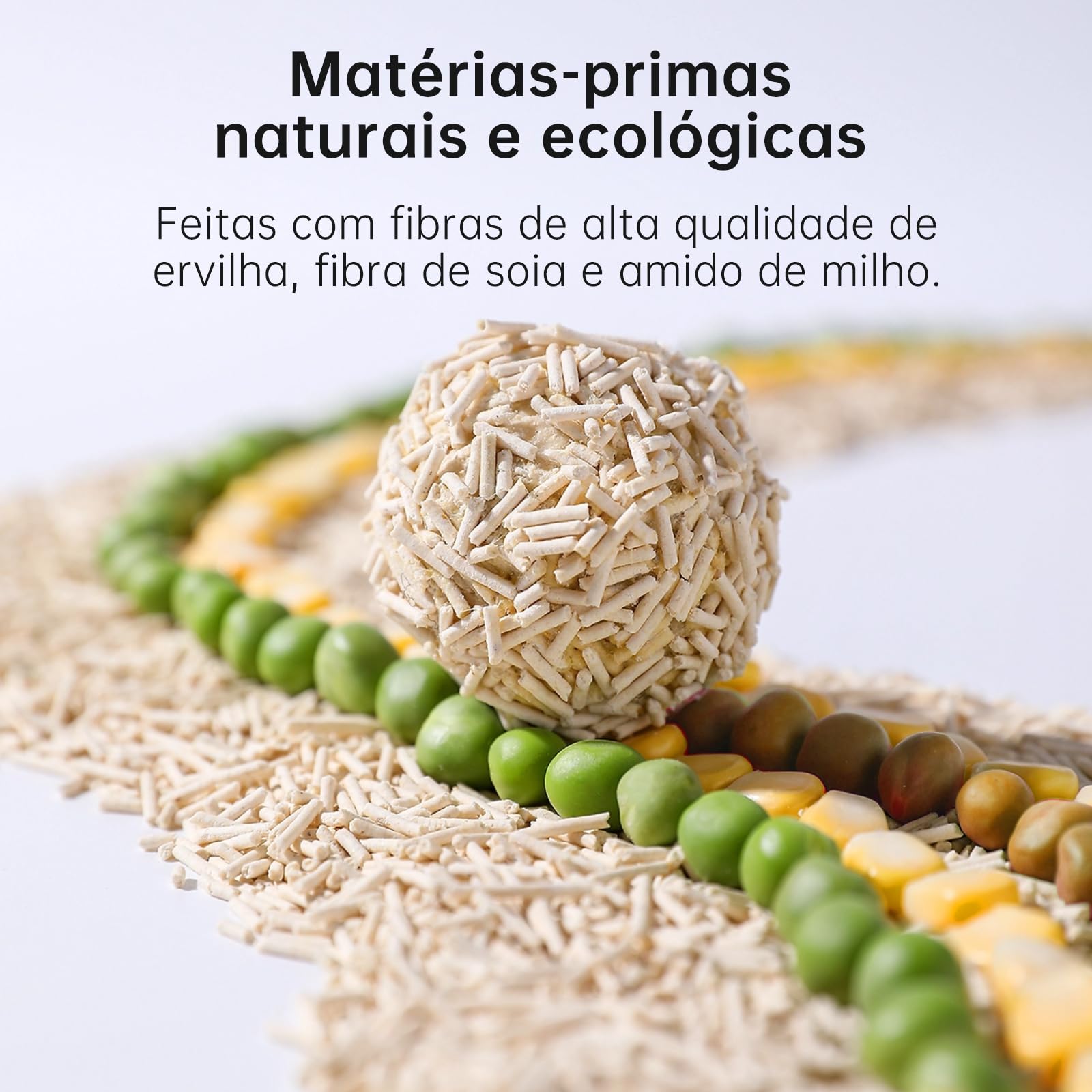 Areia Para Gatos Mista De Tofu E Bentonita - 18 Lb - IMMCUTE