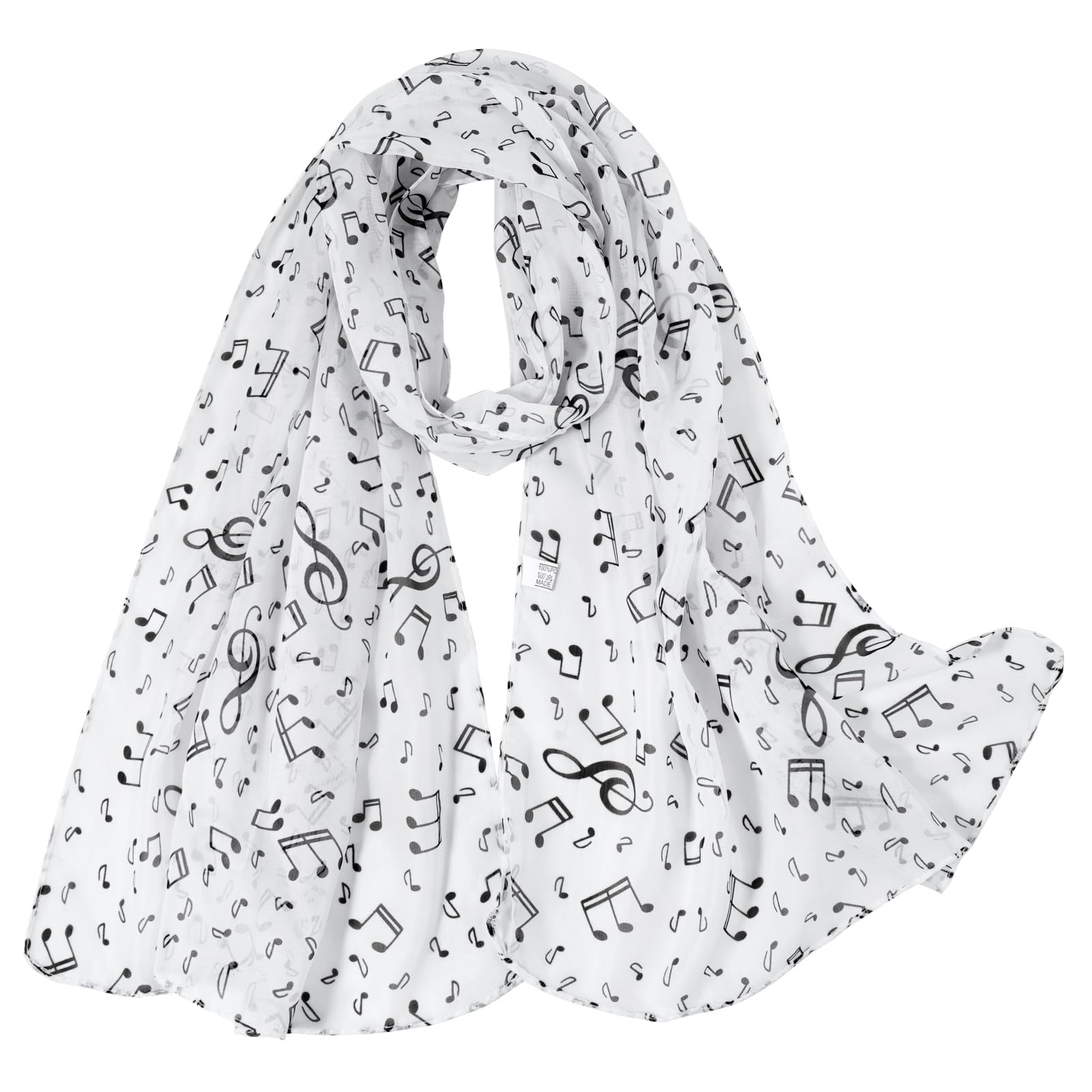 E-Clover Herebuy - Unique Women's Floral Scarves: Chiffon Flowers & Birds Printed Scarf