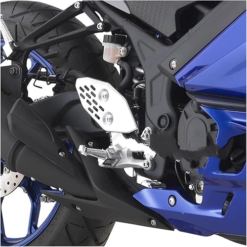 Miniatura 5 de MBROS Reposapiés de motocicleta, pedales para reposapiés delantero, pedal de clavija para Yamaha para YZFR25 para YZFR3 para MT25 para MT03