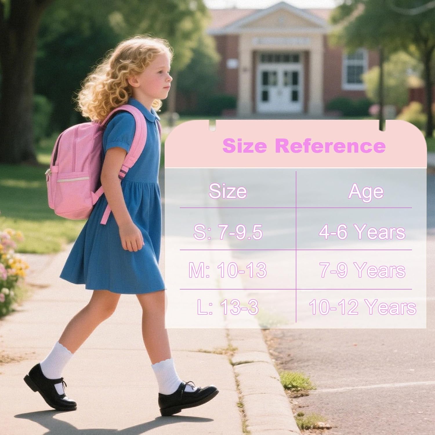 BONANGEL Girls Ruffle Socks, 5 Pairs White Frilly Ruffled School Uniform Cotton Dress Crew Socks for Girls 4-12 Years - Image 6