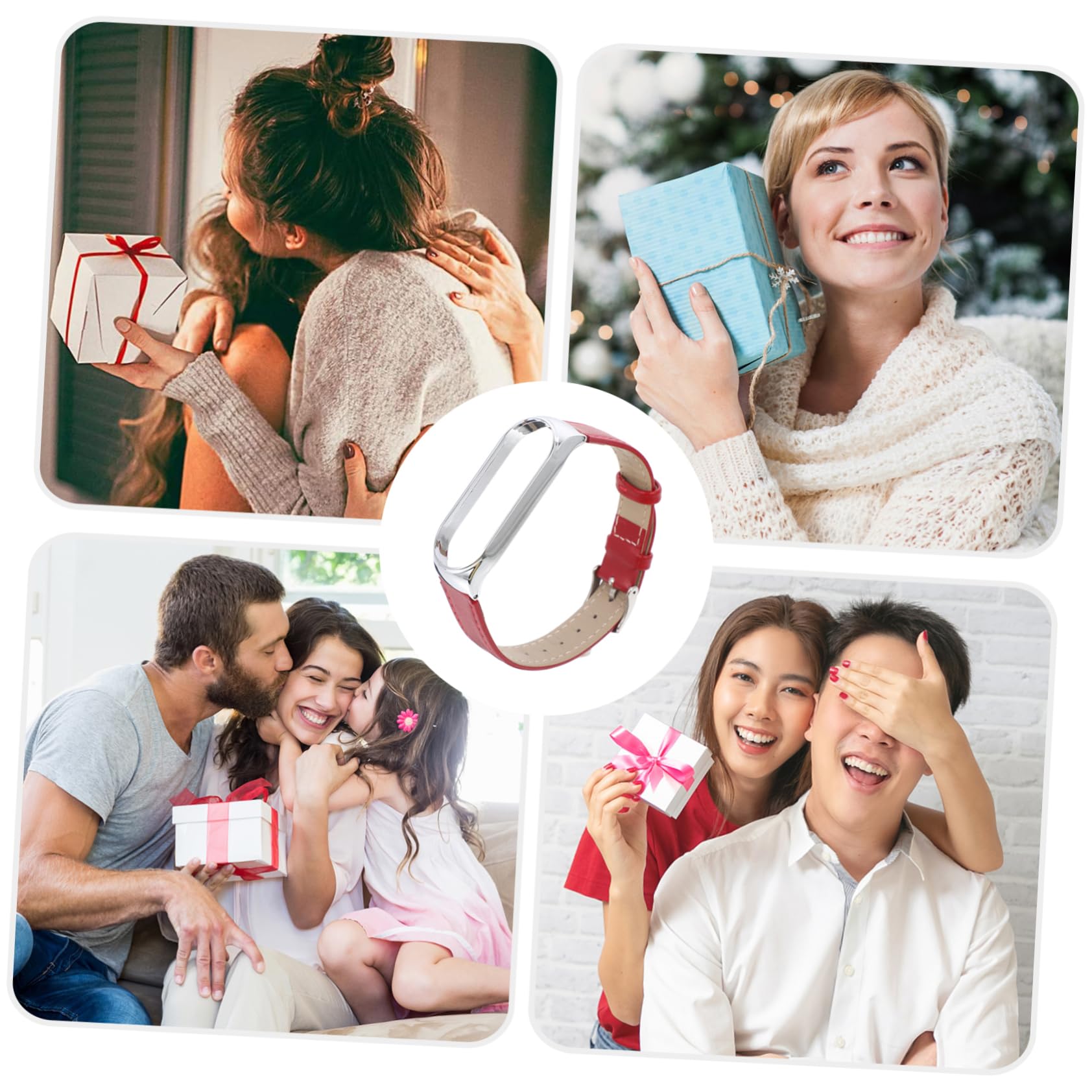 Gatuida 3Pcs Correa Reloj Inteligente Para Mujer Correa De Reloj De Liberación Rápida Reloj Digital Para Mujeres Relojes De Moda Para Mujeres Mi 5 Correa De Reloj 5 Mijo 5 Pulsera Piel