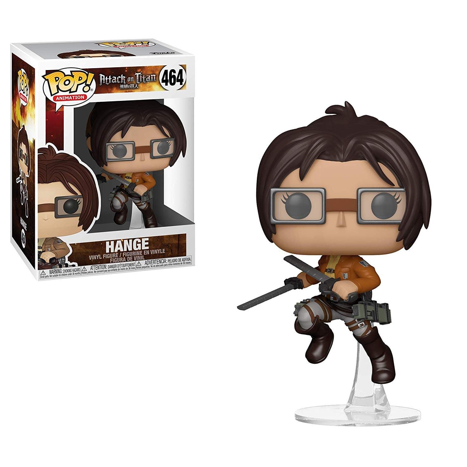 FunkoPop! Vinyl: Animation: Attack on Titan : Hange - Collectable Vinyl Figure - Gift Idea - Official Merchandise - Toys for Kids & Adults - Anime Fans - Model Figure for Collectors and Display